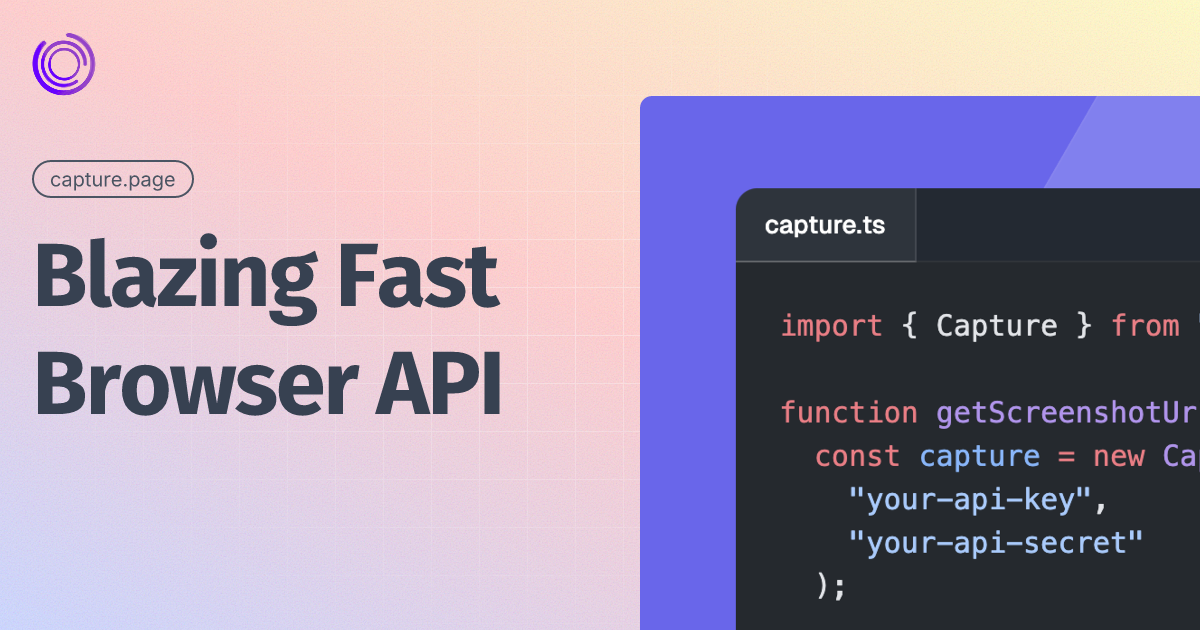Capture | Screenshot as a Service, Ultrafast HTML to PDF API